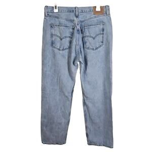 LEVI’S Women’s Low Pro Straight (Wide) Leg Jeans Light Wash Sz 30 (33x30) Baggy